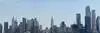 Manhattan skyline looking east from the Hudson river